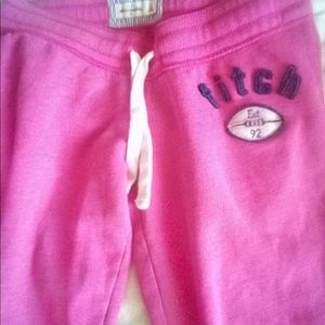 Abercrombie and Fitch pink sweats